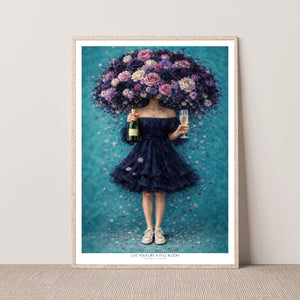 Kunstplakat - Live life in full bloom
