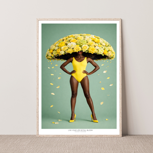 Kunstplakat - Live life in full bloom