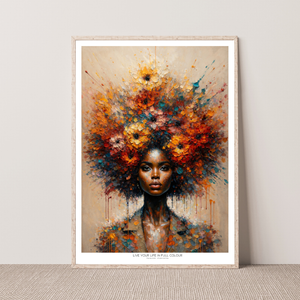 Kunstplakat - Live life in full colour