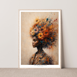 Kunstplakat - Live life in full colour