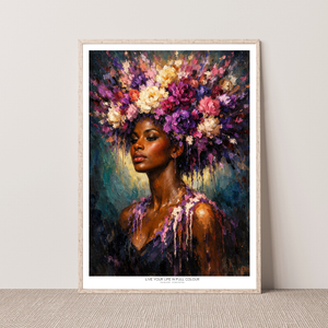 Kunstplakat - Live life in full colour