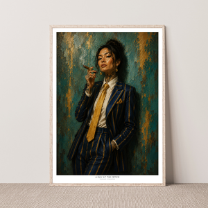 Kunstplakat - A Day at the Office