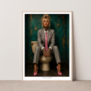 Kunstplakat - A Day at the Office