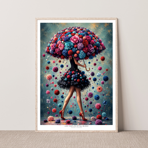 Kunstplakat - Live life in full bloom