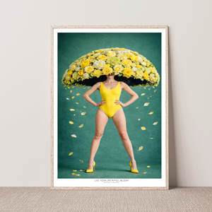 Kunstplakat - Live life in full bloom
