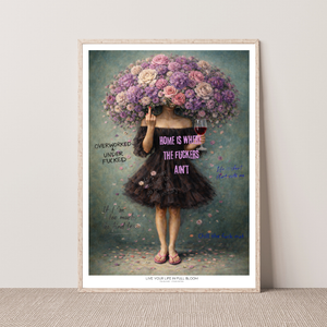 Kunstplakat - Live life in full bloom