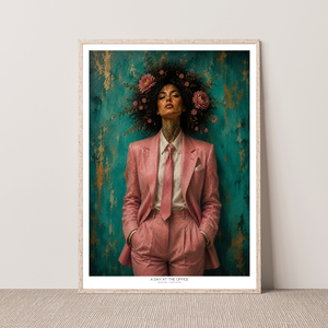 Kunstplakat - A Day at the Office