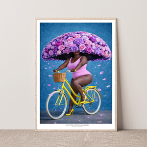 Kunstplakat - Live life in full bloom