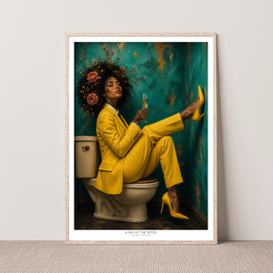 Kunstplakat - A Day at the Office