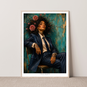 Kunstplakat - A Day at the Office