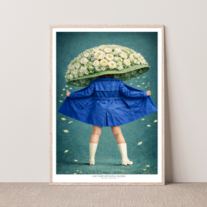 Kunstplakat - Live life in full bloom