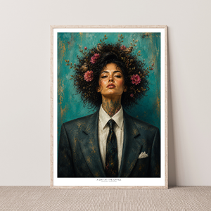 Kunstplakat - A Day at the Office