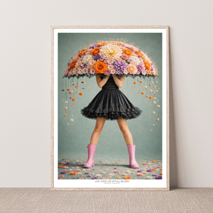 Kunstplakat - Live life in full bloom
