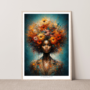 Kunstplakat - Live life in full colour