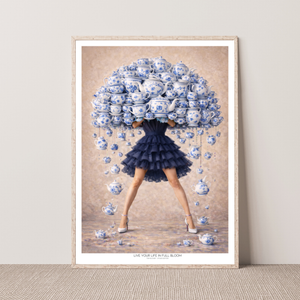 Kunstplakat - Live life in full bloom