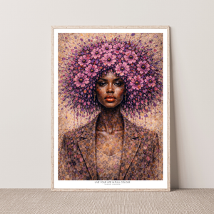 Kunstplakat - Live life in full colour