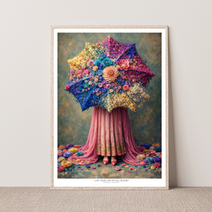 Kunstplakat - Live life in full bloom