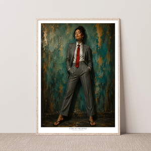 Kunstplakat - A Day at the Office