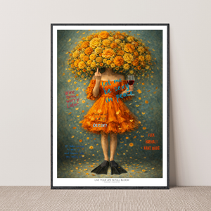 Kunstplakat - Live life in full bloom