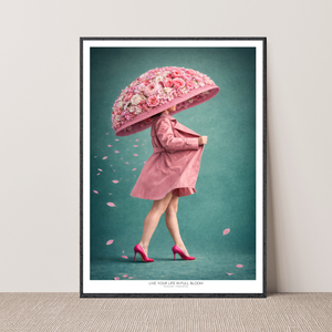 Kunstplakat - Live life in full bloom