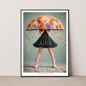 Kunstplakat - Live life in full bloom