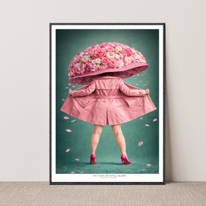 Kunstplakat - Live life in full bloom