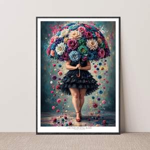 Kunstplakat - Live life in full bloom