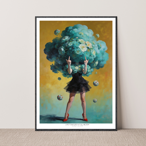 Kunstplakat - Live life in full bloom