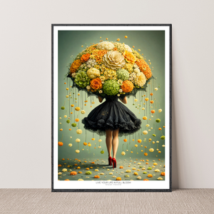 Kunstplakat - Live life in full bloom