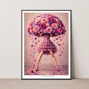 Kunstplakat - Live life in full bloom