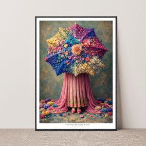 Kunstplakat - Live life in full bloom