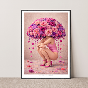 Kunstplakat - Live life in full bloom