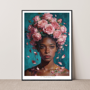 Kunstplakat - Live life in full colour