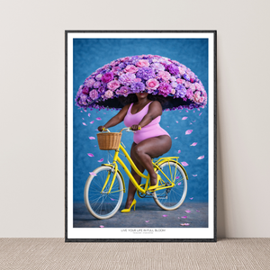 Kunstplakat - Live life in full bloom