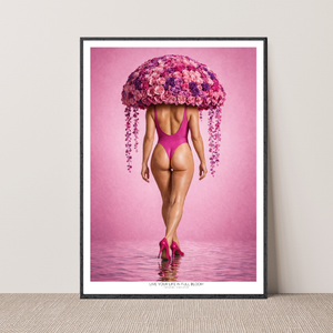 Kunstplakat - Live life in full bloom