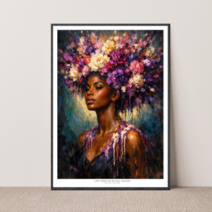 Kunstplakat - Live life in full colour
