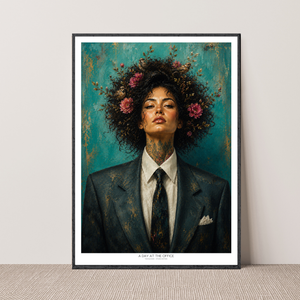 Kunstplakat - A Day at the Office