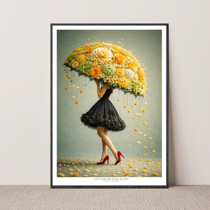 Kunstplakat - Live life in full bloom