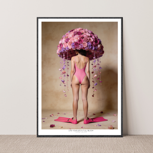 Kunstplakat - Live life in full bloom