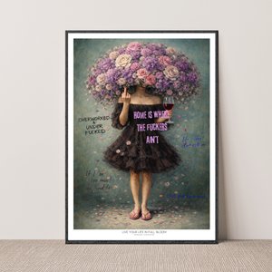 Kunstplakat - Live life in full bloom