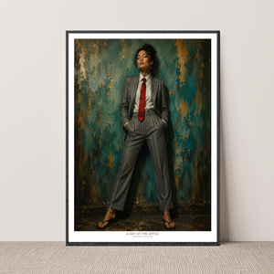 Kunstplakat - A Day at the Office
