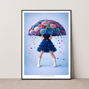 Kunstplakat - Live life in full bloom