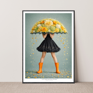 Kunstplakat - Live life in full bloom