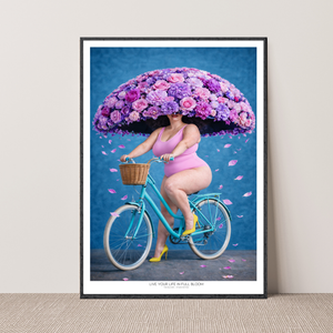 Kunstplakat - Live life in full bloom