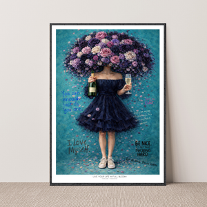 Kunstplakat - Live life in full bloom