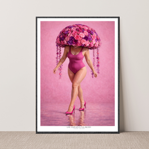 Kunstplakat - Live life in full bloom