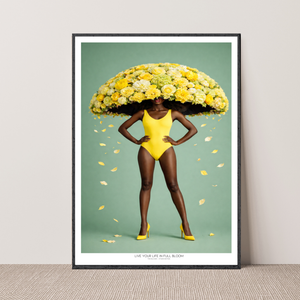 Kunstplakat - Live life in full bloom