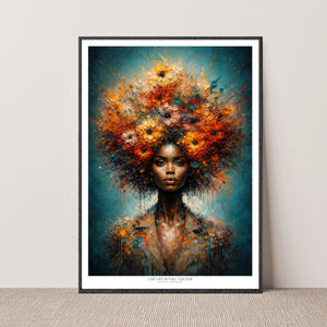 Kunstplakat - Live life in full colour