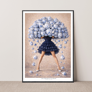 Kunstplakat - Live life in full bloom