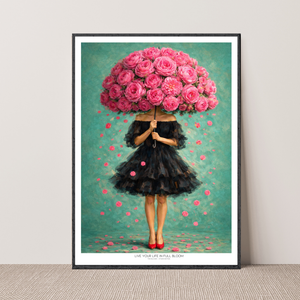 Kunstplakat - Live life in full bloom